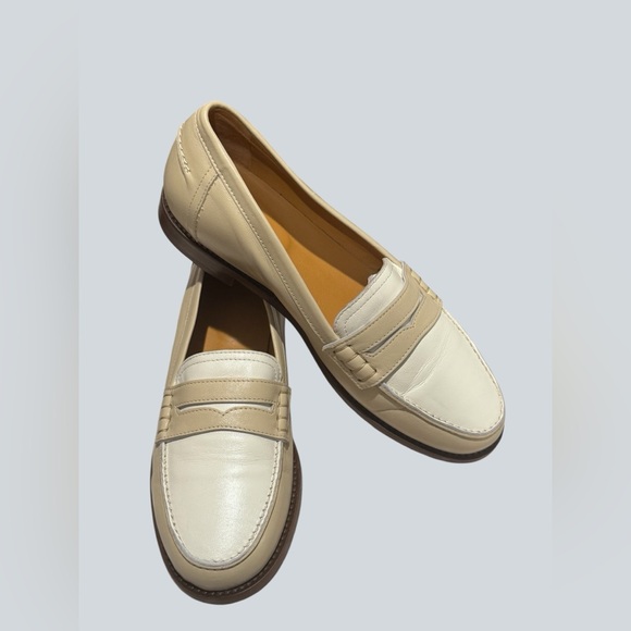 Sezane Andre Loafers Beige and Cream Size: 38 - Picture 2 of 8